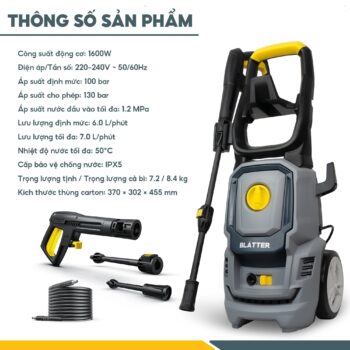 Alternative view of Máy xịt rửa áp lực cao Blatter BT2616